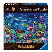 Ravensburger Dřevěné puzzle Podmořský svět 500 dílků