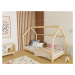 Benlemi Dětská postel domeček TERY Zvolte barvu: Bílá, Zvolte rozměr: 80x160 cm