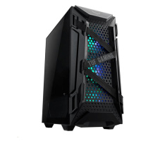 ASUS case TUF GAMING GT301 BLACK AURA, ATX Tower, černá, bez zdroje