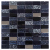 Mozaika Mosavit City negro 30x30 cm mat / lesk MOSCITYNE