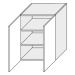 ArtExt Kuchyňská skříňka horní BONN | W3 60 Barva korpusu: Bílá