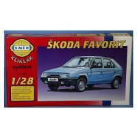 Směr zacvakávací model ŠKODA FAVORIT 1:28