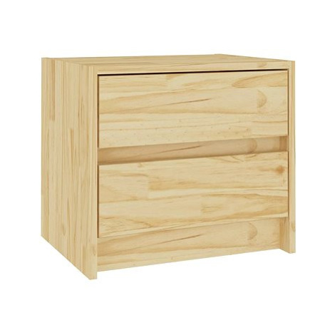 SHUMEE Noční stolek 40 × 30,5 × 35,5 cm masivní borové dřevo, 808073