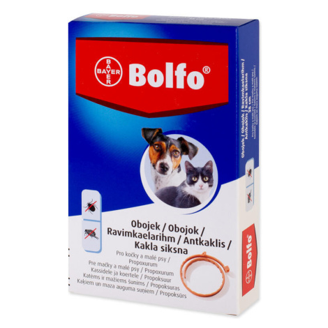 Obojek BAYER BOLFO antiparazitní pro psy a kočky 38cm S