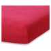 Bordó červené elastické prostěradlo s vysokým podílem bavlny AmeliaHome Ruby, 140/160 x 200 cm