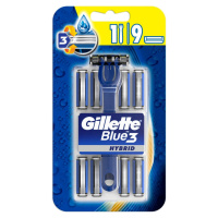 Gillette Blue3 Strojek  9 ks hlavic