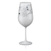 Crystalex sklenička na víno Vodnář Bílá 550 ml 1KS