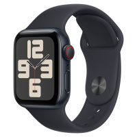 Apple Watch SE 2023, Cellular, 40mm, Midnight, Midnight Sport Band - M/L - MRGA3QC/A