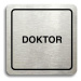 Accept Piktogram "doktor" (80 × 80 mm) (stříbrná tabulka - černý tisk)