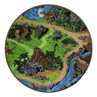 Dětský koberec Dino kruh