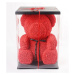 Medvídek z růží - Červený 70 cm, Červená Dárkové balení
