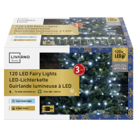 Livarno home Světelný LED řetěz, 120 LED (studená bílá)