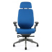 Kancelářská ergonomická židle Office Pro KARME — více barev, s podhlavníkem a područkami Modrá F