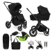 MUUVO  - Kočárek kombinovaný Quick 4.0 Classic black set 2v1 + KIDDY Evoluna i-size 2 + základna