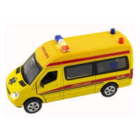 Teddies Auto ambulance 15cm na baterie se světlem se zvukem