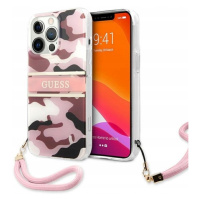 Guess Pouzdro Case Kryt Obal Pouzdro S Logem Pro Iphone 13 PRO/13 Růžové