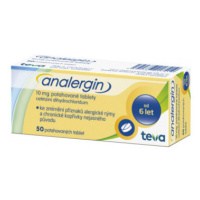 Analergin, 10 mg, 50 potahovaných tablet