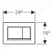 Geberit 115.883.KM.1 - Ovládací tlačítko splachování, černá/chrom