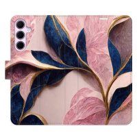 iSaprio Flip pouzdro Pink Leaves pro Samsung Galaxy A35 5G