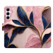 iSaprio Flip pouzdro Pink Leaves pro Samsung Galaxy A35 5G