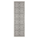 NORTHRUGS - Hanse Home koberce Běhoun Twin Supreme 104128 Grey/Cream – na ven i na doma - 80x250