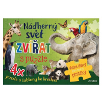 Nádherný svět zvířat s puzzle Nakladatelství JUNIOR s. r. o.