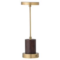 LED stmívatelná stolní lampa ve zlaté barvě s kovovým stínidlem (výška 30 cm) Chico – Bloomingvi