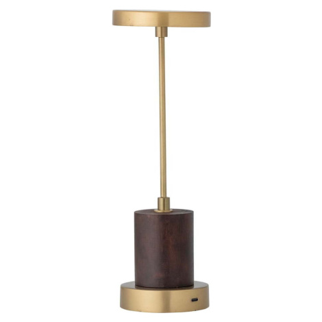 LED stmívatelná stolní lampa ve zlaté barvě s kovovým stínidlem (výška 30 cm) Chico – Bloomingvi Bloomingville