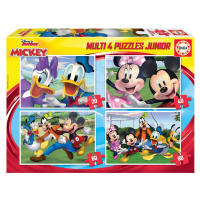 Puzzle Mickey Mouse Disney Multi 4 Junior Educa 20-40-60-80 dílků od 4 let