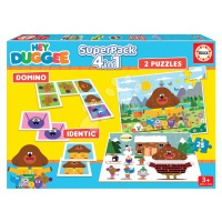 Superpack 4v1 Hey Duggee Educa domino pexeso a 2 puzzle s 25 dielikmi EDU19395