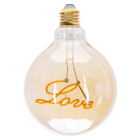 LED Filament Žárovka E27 LOVE 4W 1800K/AMBER ULTRA Teplá bílá