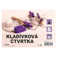 Čtvrtka kladívková bílá A4, 250 g/m2 - 200 ks