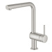 Dřezová baterie Grohe Minta s vytahovací sprškou supersteel 30274DC0