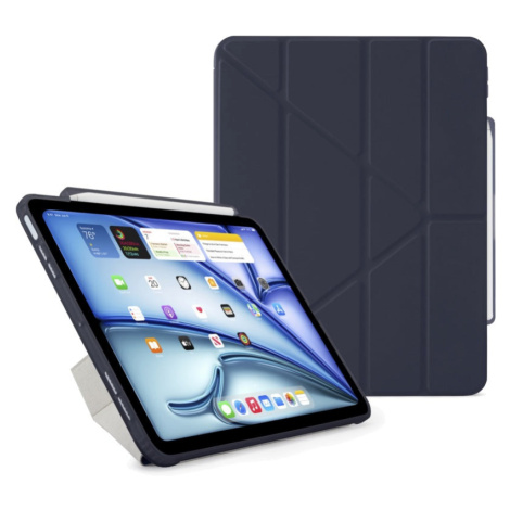Kryt na iPad Air 13" (24/25/26) Pipetto Origami No3 Pencil Case - tmavě modrý