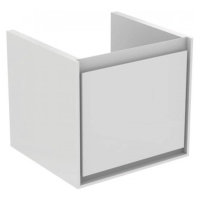 Koupelnová skříňka pod umyvadlo Ideal Standard Connect Air 43x40,2x40 cm světle šedá lesk/bílá m