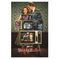 Plakát, Obraz - WandaVision - Live on TV, 61x91.5 cm