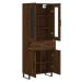 vidaXL Skříň highboard hnědý dub 69,5 x 34 x 180 cm kompozitní dřevo