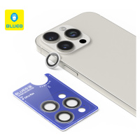 Safírové sklo na čočky pro iPhone 15 Pro Max Blueo - stříbrné