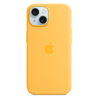 Apple iPhone 15 Silikonový kryt s MagSafe paprskově žlutý MWNA3ZM/A Paprskově žlutá