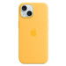 Apple iPhone 15 Silikonový kryt s MagSafe paprskově žlutý MWNA3ZM/A Paprskově žlutá