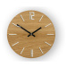 ModernClock Nástěnné hodiny Carlo Wood hnědo-bílé