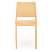 Plastová jídelní židle Capri oranžová