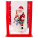 mamido  Vánoční dekorace lucerna červená Santa Claus