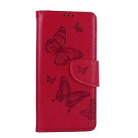 TopQ Pouzdro Xiaomi Redmi Note 12S knížkové Butterfly růžové 111959