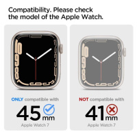 Pouzdro Spigen Ultra Hybrid pro Apple Watch 7 / 8 / 9 (45 mm) - průhledné