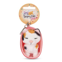 NICI 48842 Plyšová klíčenka Sleeping Pets kočka 8cm tříbarevná