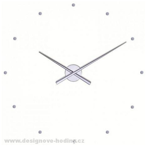 Designové nástěnné hodiny NOMON OJ stříbrné 80cm FOR LIVING