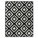 Kusový koberec Hamla 105477 Black Cream 120x170 cm