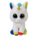 Beanie Boos Pixy bílý jednorožec 15 cm