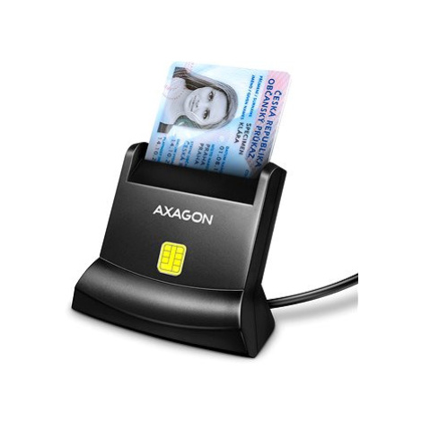 AXAGON CRE-SM4N Smart card / ID card StandReader, USB-A cable 1.3 m